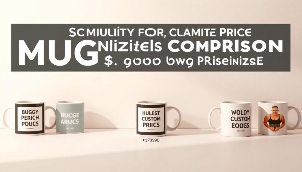 Comparaison des prix des mugs personnalisés