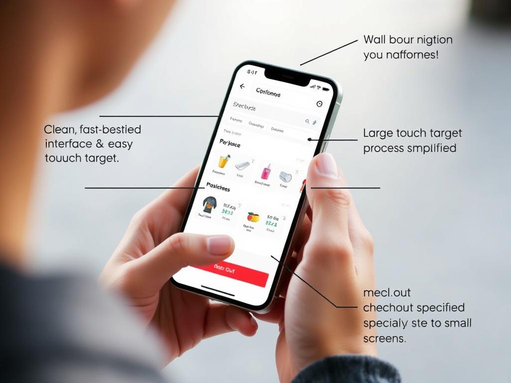 Expérience mobile optimisée pour une boutique en ligne