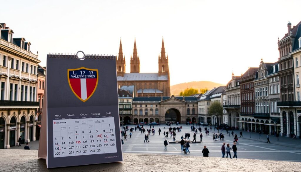 calendrier Valenciennes 2022